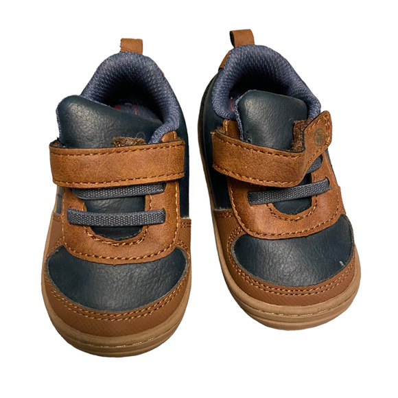 EUC Toddler boys Stride Rite  first walker Velcro shoes size 4 - Picture 1 of 3